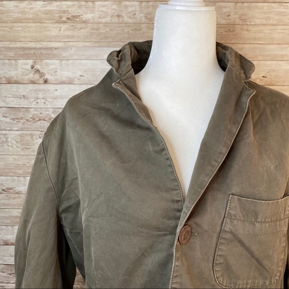 Millard Fillmore Anthro Army Green Jacket Vintage - Picture 2 of 9